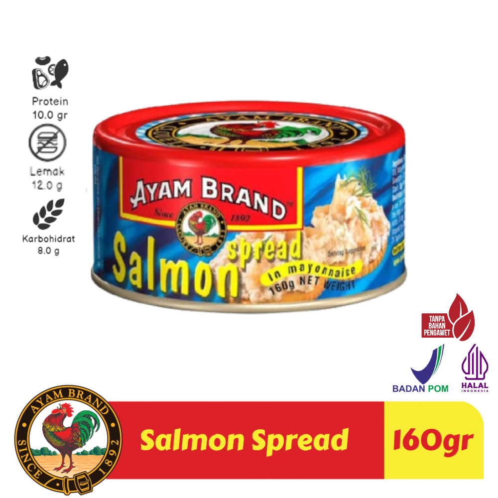 

Ayam Brand Ikan Salmon Kaleng Spread 160 g