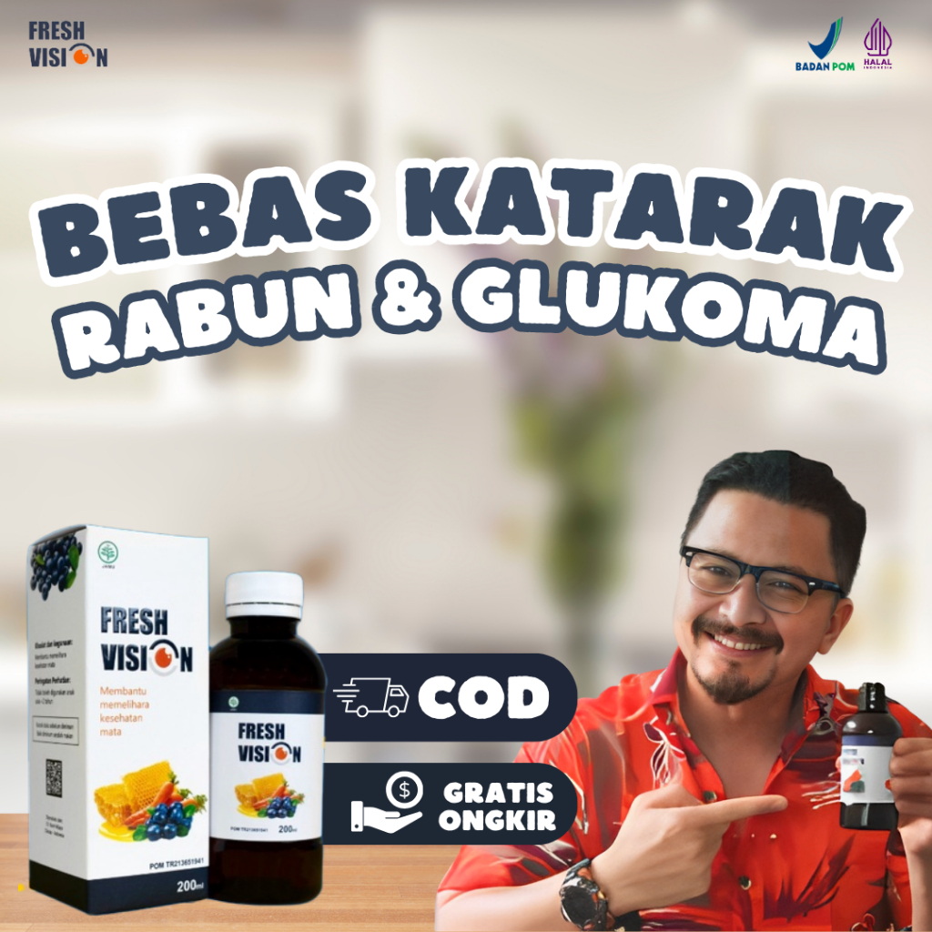 

Fresh Vision | Multivitamin 100% Asli Ampuh Mengatasi Masalah Mata Minus Mata Merah dan Mencegah Katarak