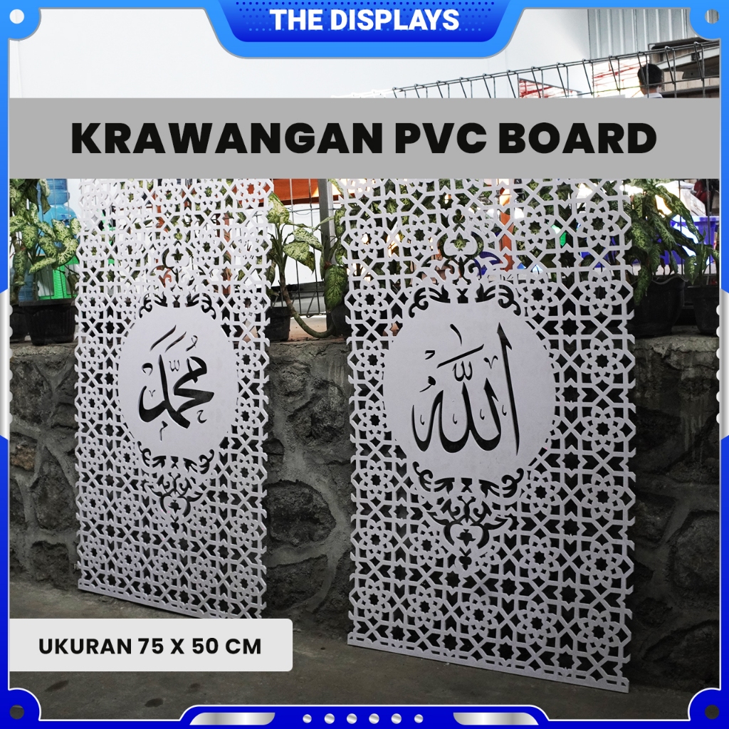 KRAWANGAN PVC BOARD / ORNAMEN PVC BOARD 75CM X 50CM