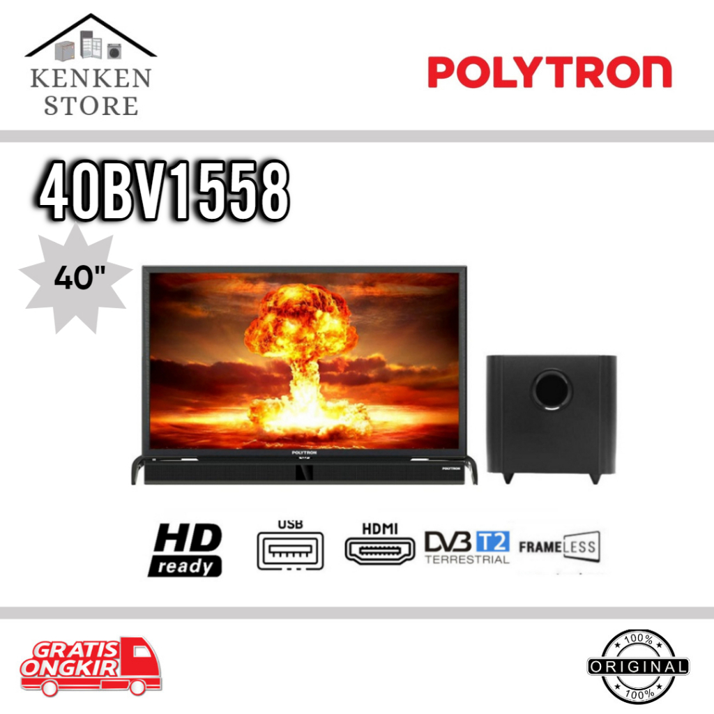 TV LED DIGITAL POLYTRON 40BV1558 40INCH