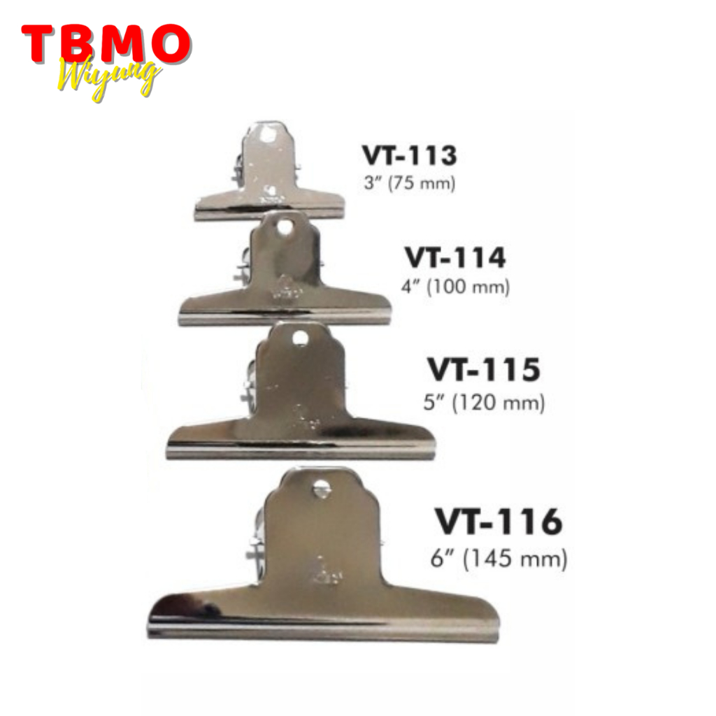 

TBMO V-TEC Bulldog Clip / Paper Clip Satuan / Pcs