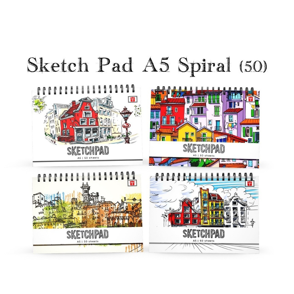 

Tiara spiral sketch book A5 50lembar