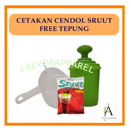 Cetakan cendol sruut / dawet free tepung cendol