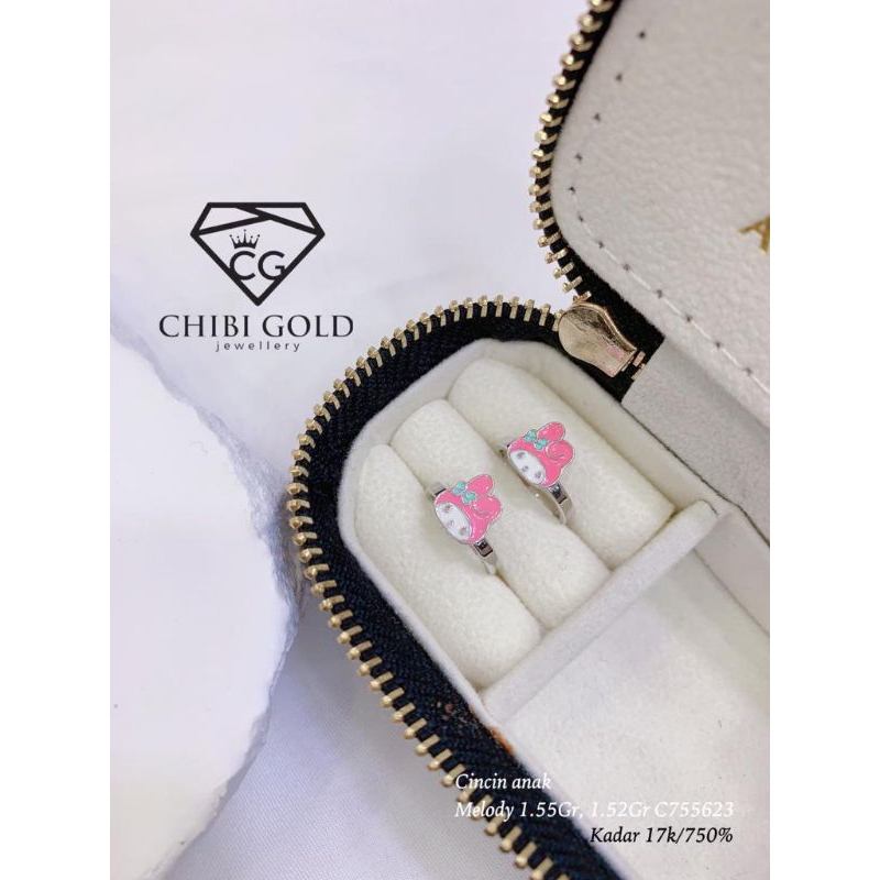 CHIBI GOLD - Cincin anak emas 750 kadar 17k C755623 - chibigold