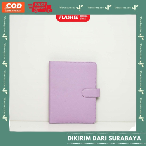 

NoteBook Polos A5 20 Ring Ungu Lilac Binder Kulit 20 Ring A5 Agenda Termurah Berkualitas