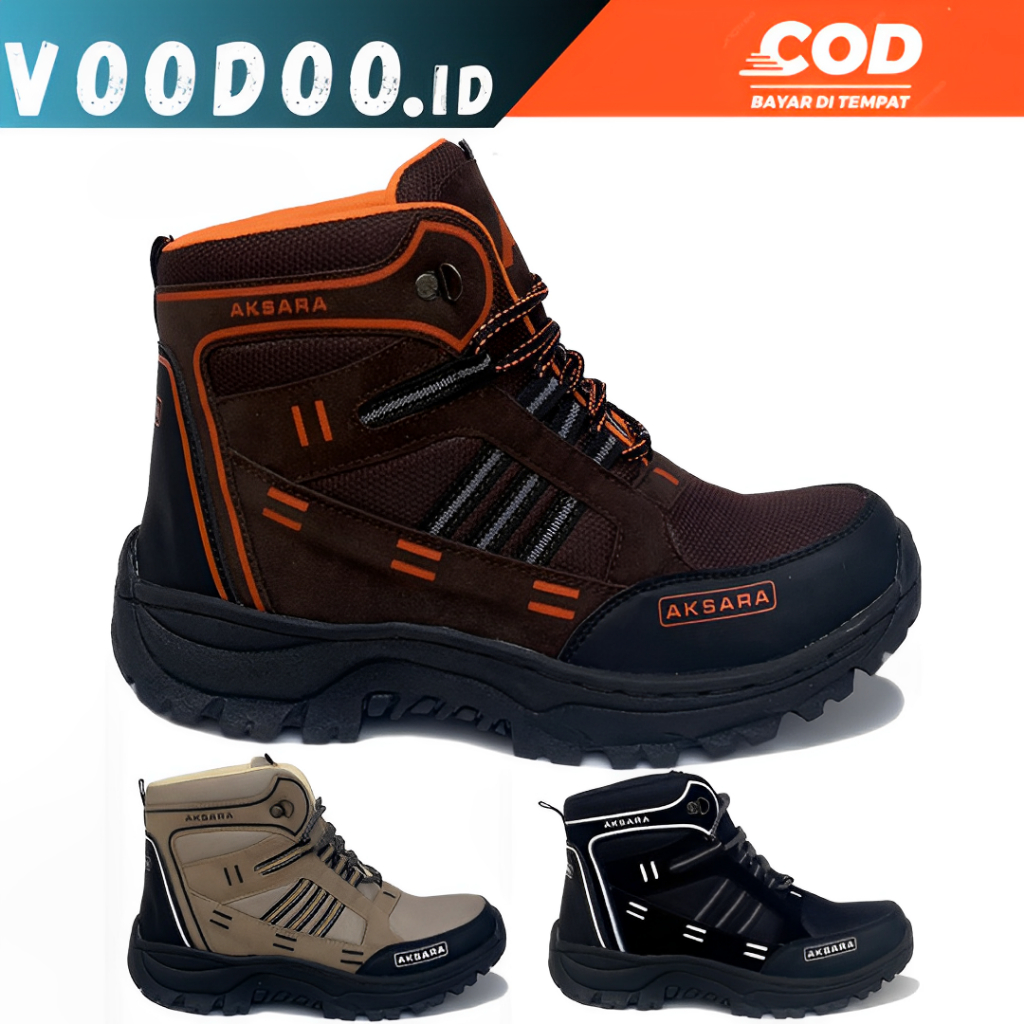 VOODOO - Sepatu Safety Pria Ujung Besi SI04 Sepatu Kerja Lapangan OutdoorImport Fashion Sepatu Safet