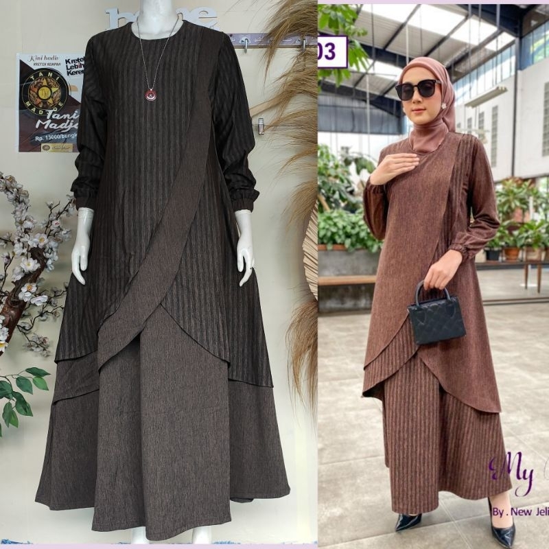 Gamis My Boutique Code A 103/Gamis My Boutique/Gamis Kekinian/Gamis Viral