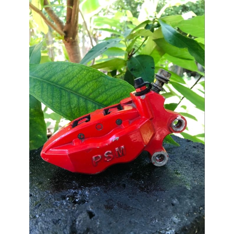 KALIPER PSM 4 PISTON UTUH KAMPAS TEBAL NORMAL