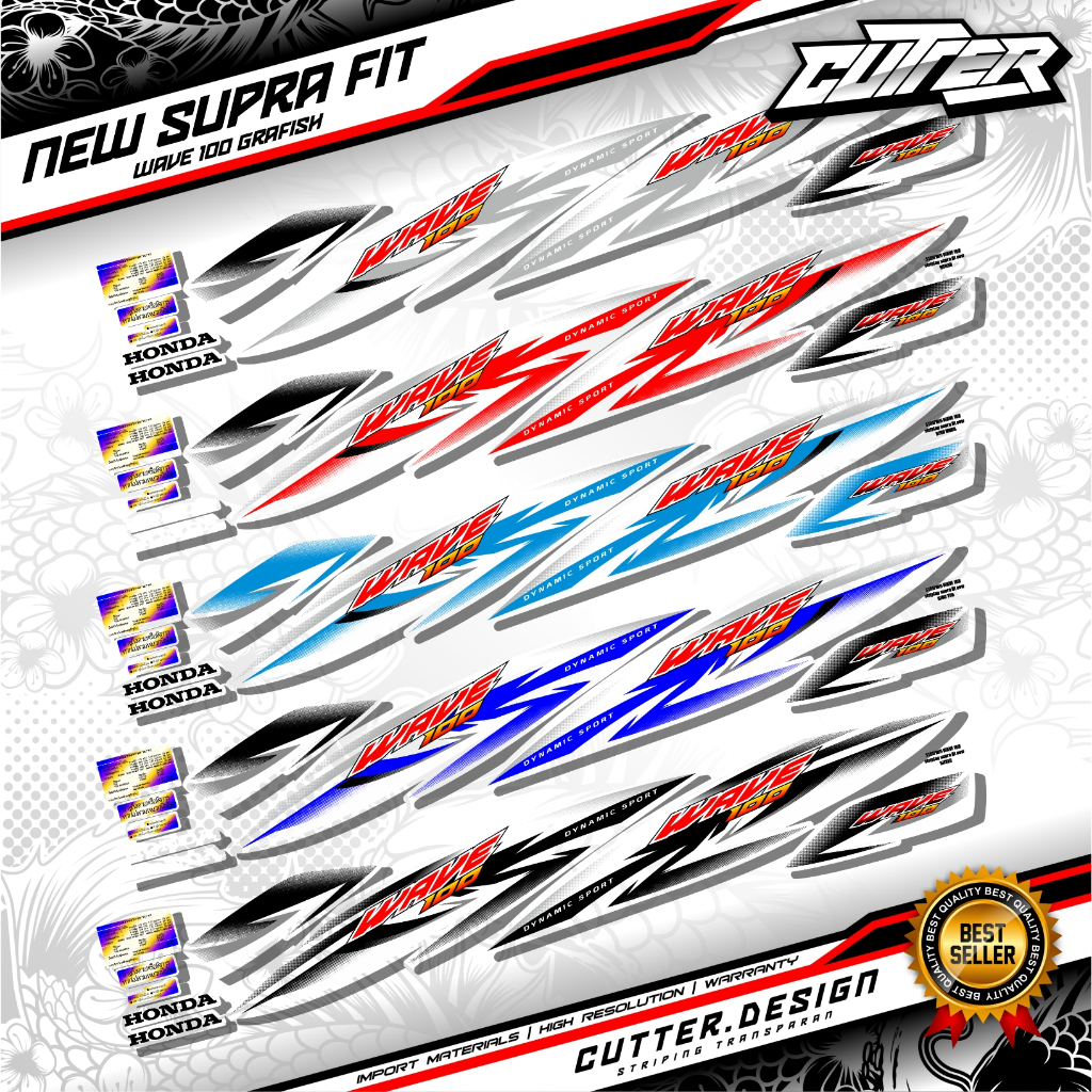 STRIPING STRIPING WAVE 100 / striping supra fit new