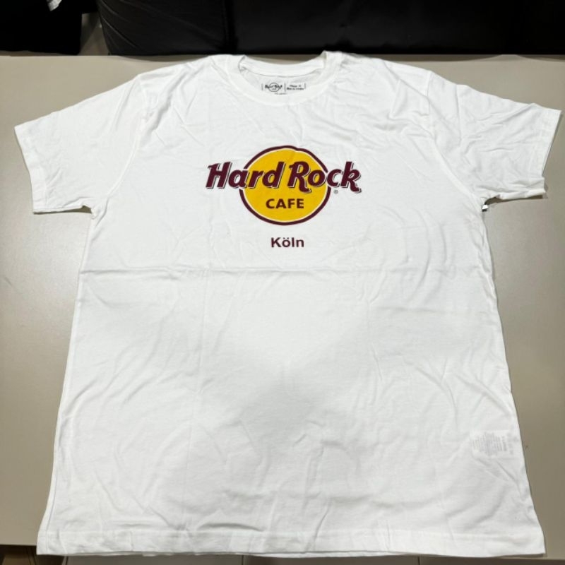 T-Shirt Hard Rock Cafe Koln Cologne Germany White Classic Tee Kaos XL Original New Tag