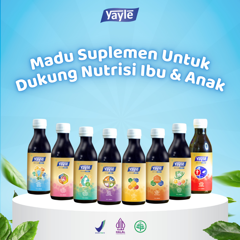 Yayle Madu Vitamin Suplemen Anak Penambah Nafsu Makan Menambah Nutrisi Gizi Menjaga Pengelihatan Men