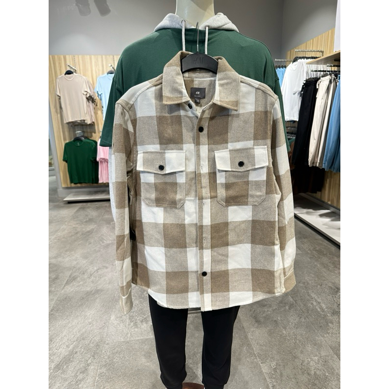 Kemeja Flannel H&M Overshirt sale
