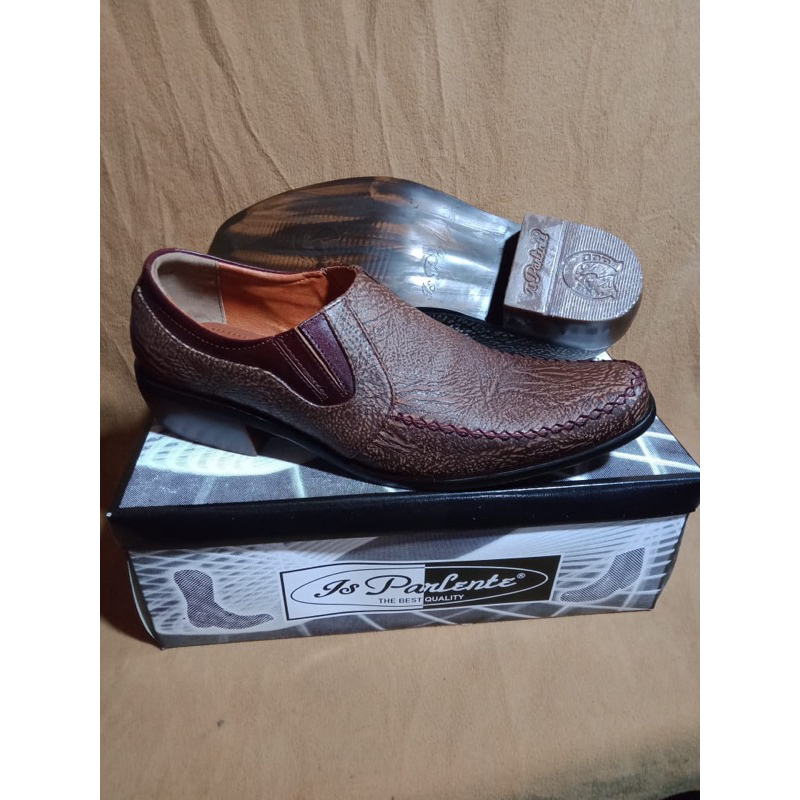 [IS PARLENTE] Sepatu Jenggel Pendek Fashion Kulit Asli
