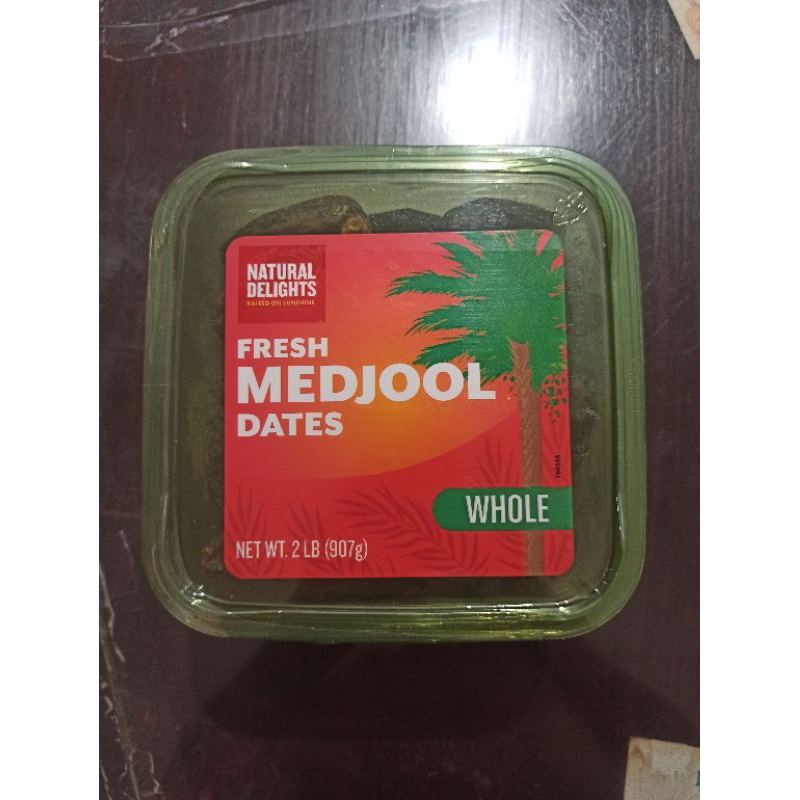 

Kurma Medjool USA 907gr EXP 10 FEB 2024. Natural Delights Fresh Medjool Dates