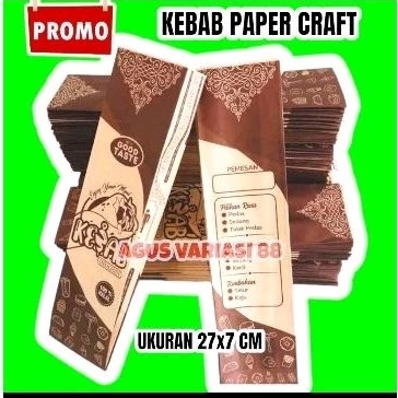 

Promo kertas kebab // kemasan kebab // wadah kebab