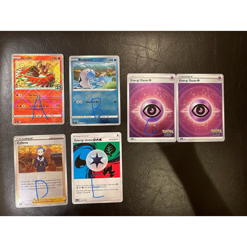 (READY) Kartu Pokemon Holo, Trainer, Energi Dasar Official