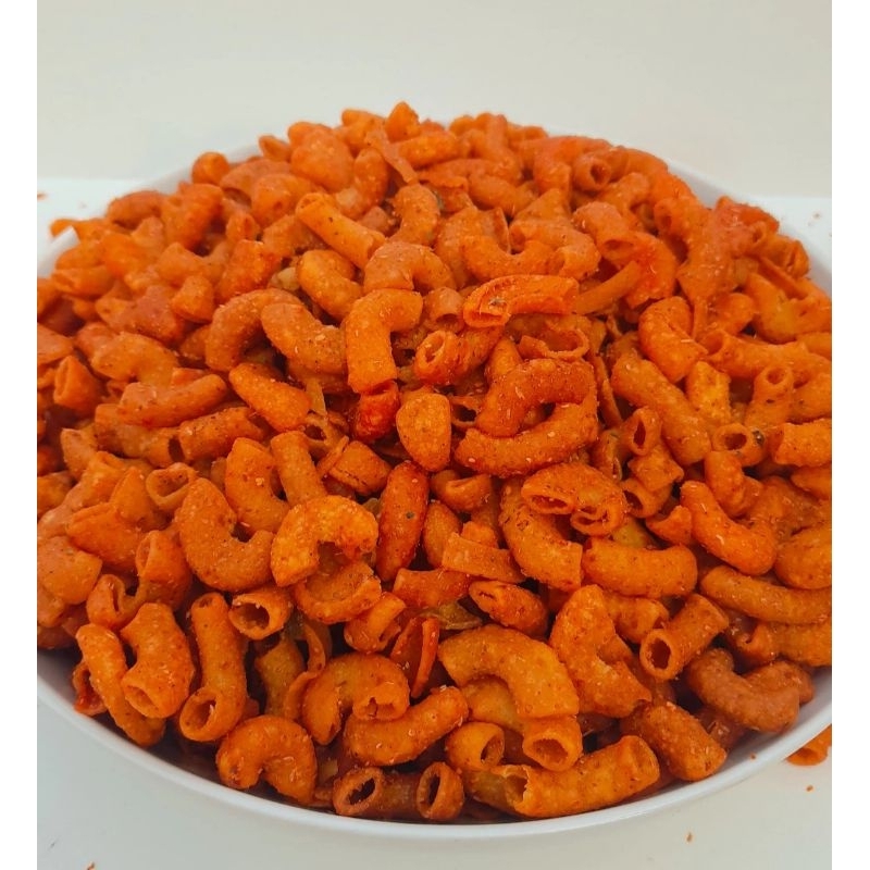 

SS - 1 Kg Makaroni Bantet Super Pedas ( Spiral / Pipa ) / Makaroni Pedas Murah / Makaroni Kiloan / Snack Kiloan