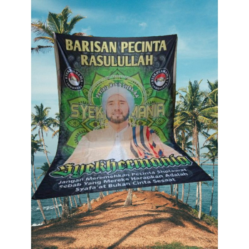 bendera/spanduk.syekhermania.barisan pecinta. 300x200cm