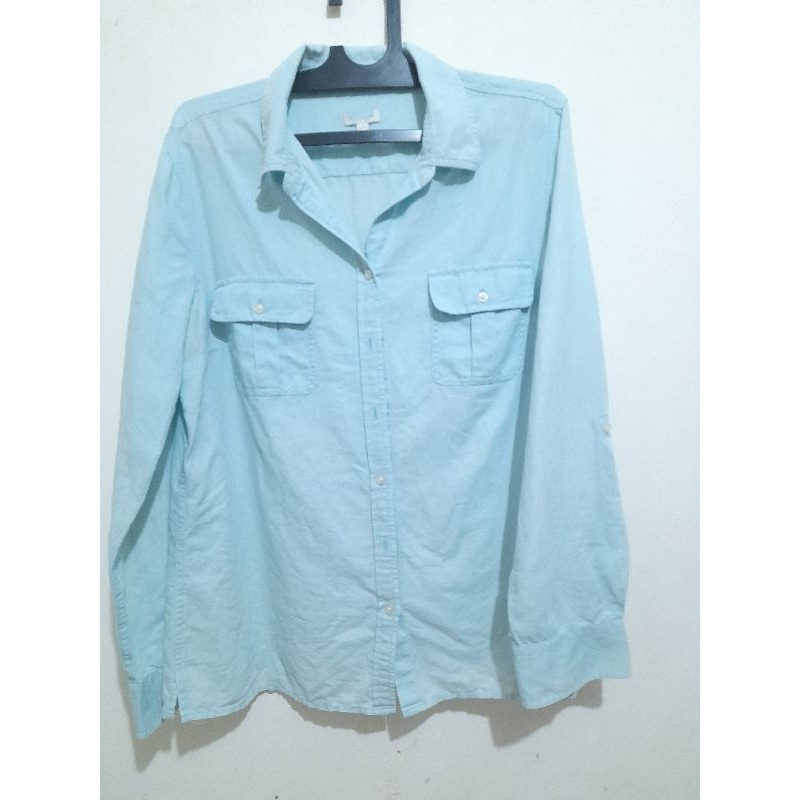 kemeja bahan katun linen PL