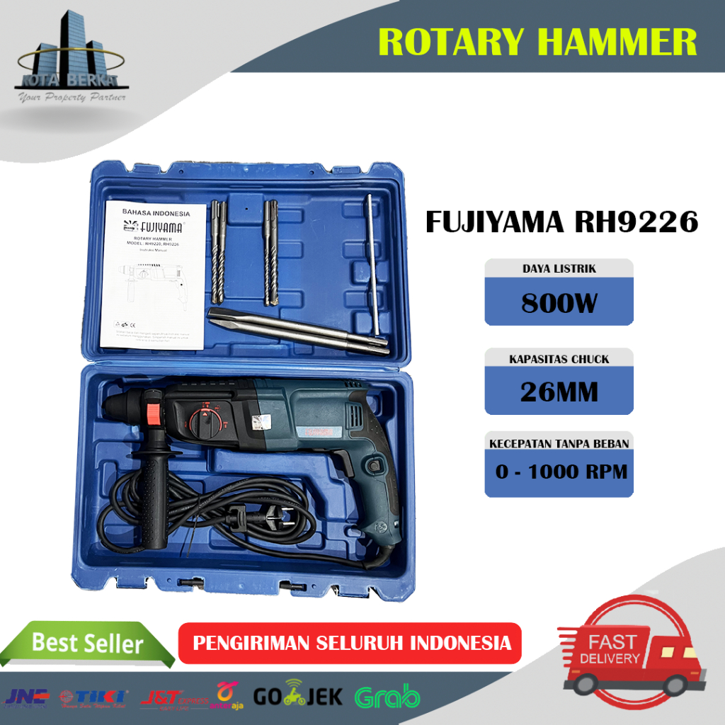 MESIN BOR BETON FUJIYAMA RH9226 / ROTARY HAMMER FUJIYAMA RH9226