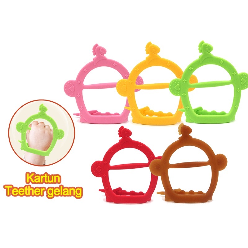 Teether bayi/Gigitan bayi teether/Teether gelang teether BPA Free/Teether bayi gelang