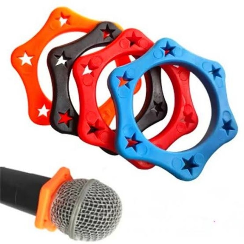 RING MIC UNTUK PENAHAN MICROPHONE KARET MIC BINTANG BAHAN LENTUR