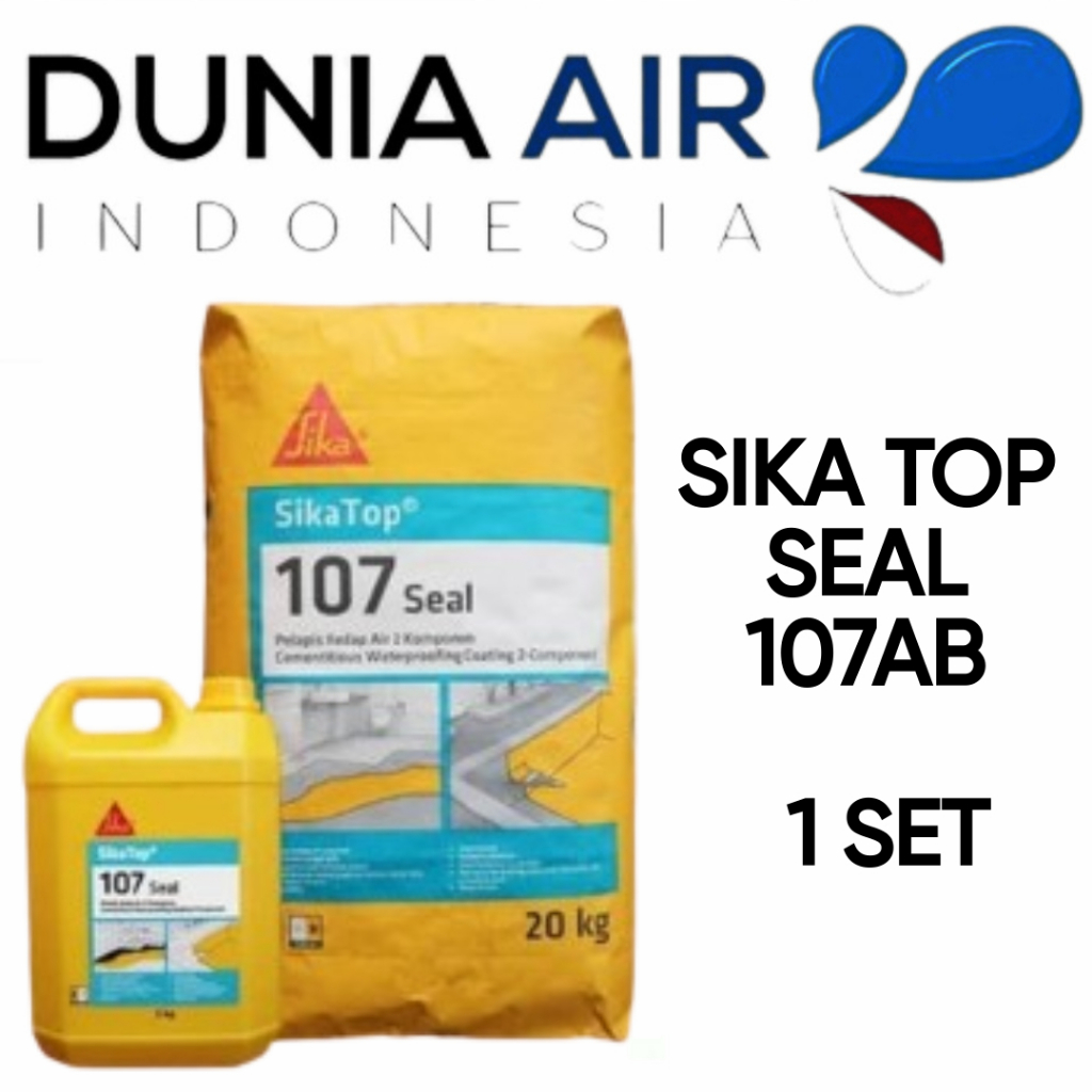 SIKA TOP SEAL 107AB  SIKATOP SEAL SEMEN WATERPROOFING MORTAR WATER PROOF 1 SET