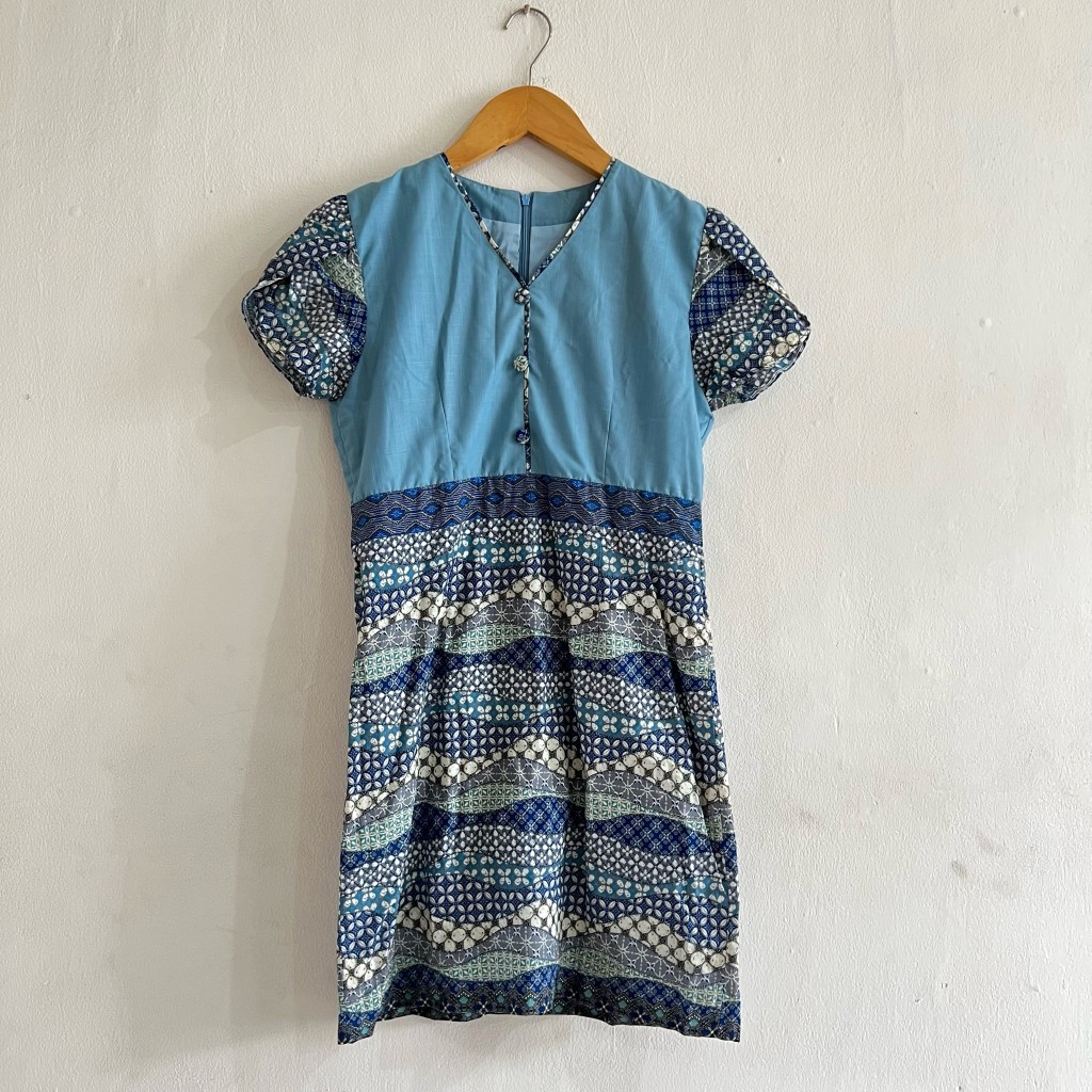 [PRELOVED] Dress Batik Wanita Biru