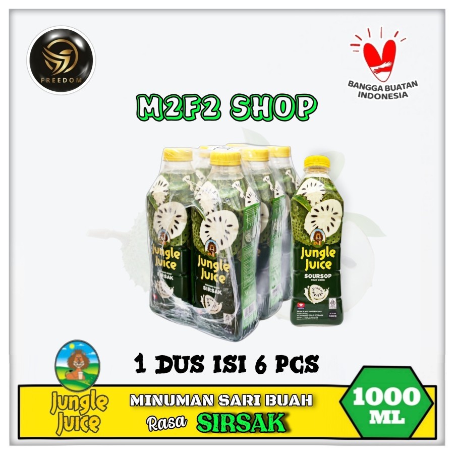 

Diamond Jungle Juice Soursop | Jus Sirsak Botol Pet - 1000 ml | 1 Liter (Kemasan 1 Pack)