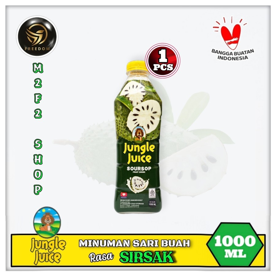 

Diamond Jungle Juice Soursop | Jus Sirsak Botol Pet - 1000 ml | 1 Liter (Kemasan Satuan)