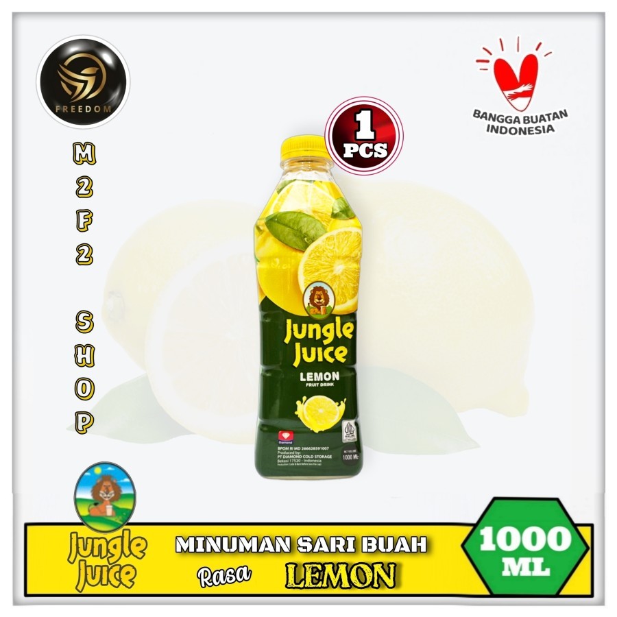 

Diamond Jungle Juice Lemon | Jus Botol Pet - 1000 ml | 1 Liter (Kemasan Satuan)