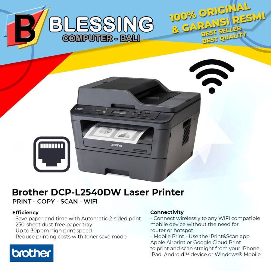 PRINTER Brother DCP L 2540DW PSC WiFi / Brother DCP L2540DW Laser