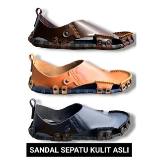 Sandal sepatu kulit pria terbaru / sepatu kulit pria  / sandal sepatu kulit pria