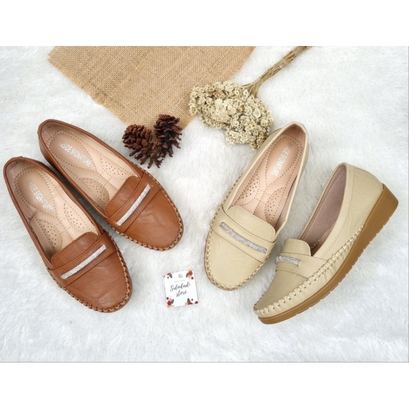INSIDE SIGNATURE - Sepatu Selop Loafers Wanita CS1175