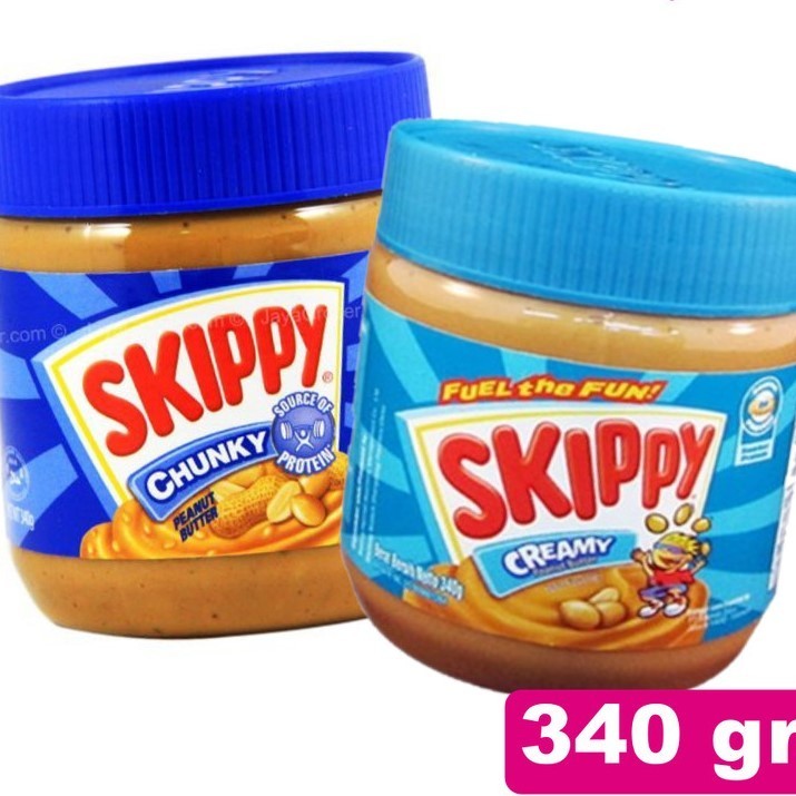 

Skippy Peanut Butter Creamy / Chunky - Selai Kacang Botol Sedang 340