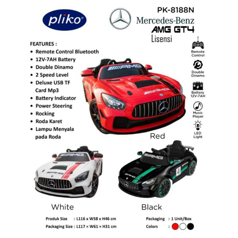 Pliko PK8188N AMG GT4 Mercedes-Mobil Aki