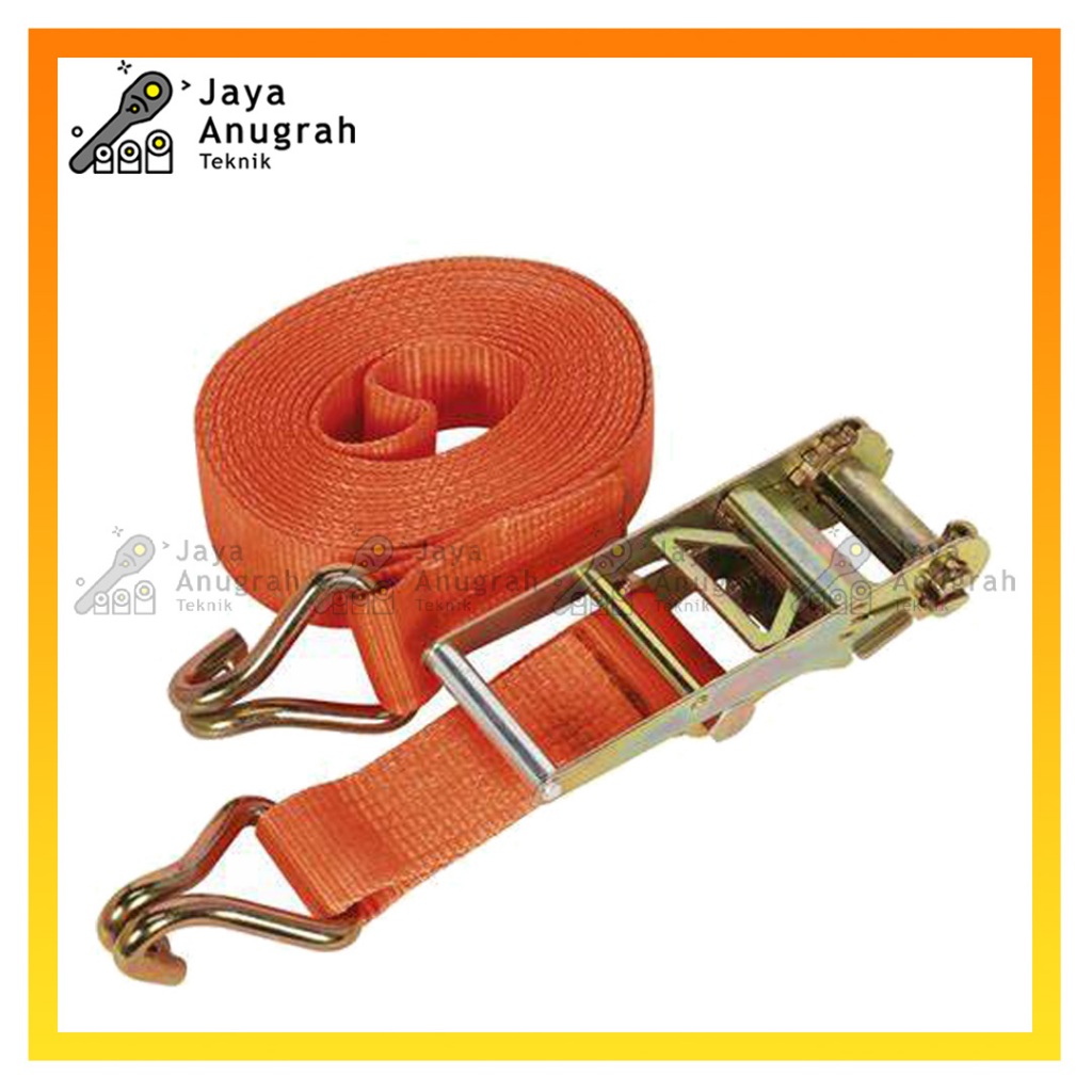 Rachet Tie Down 5cm x 10m / Tali Pengikat Barang Motor Truk Kargo