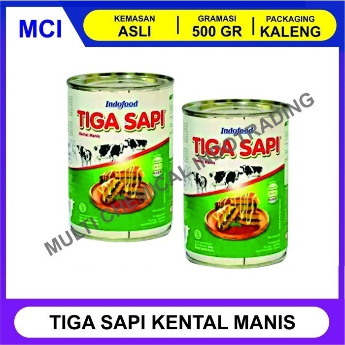 

KHUSUS GOSEND SUSU KENTAL MANIS TIGA SAPI KALENG 500 GR - 1 DUS 48 PCS