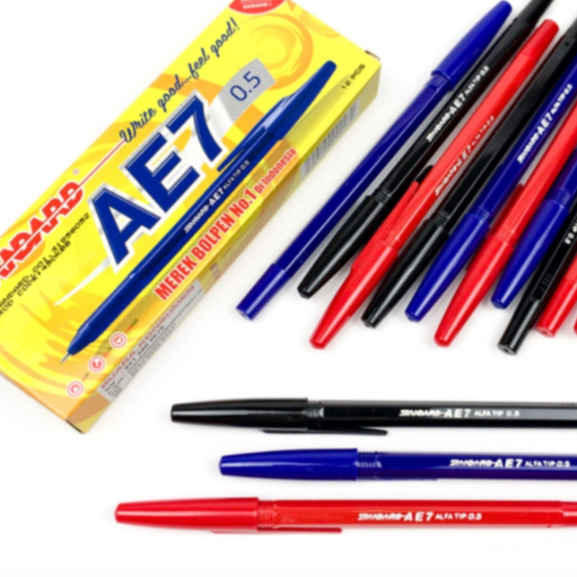 

Pulpen Standard AE7 Pen Bolpen C88 Pulpen Ballpoint Bollpen STANDARD Pen Standard AE7 0.5mm ASLI