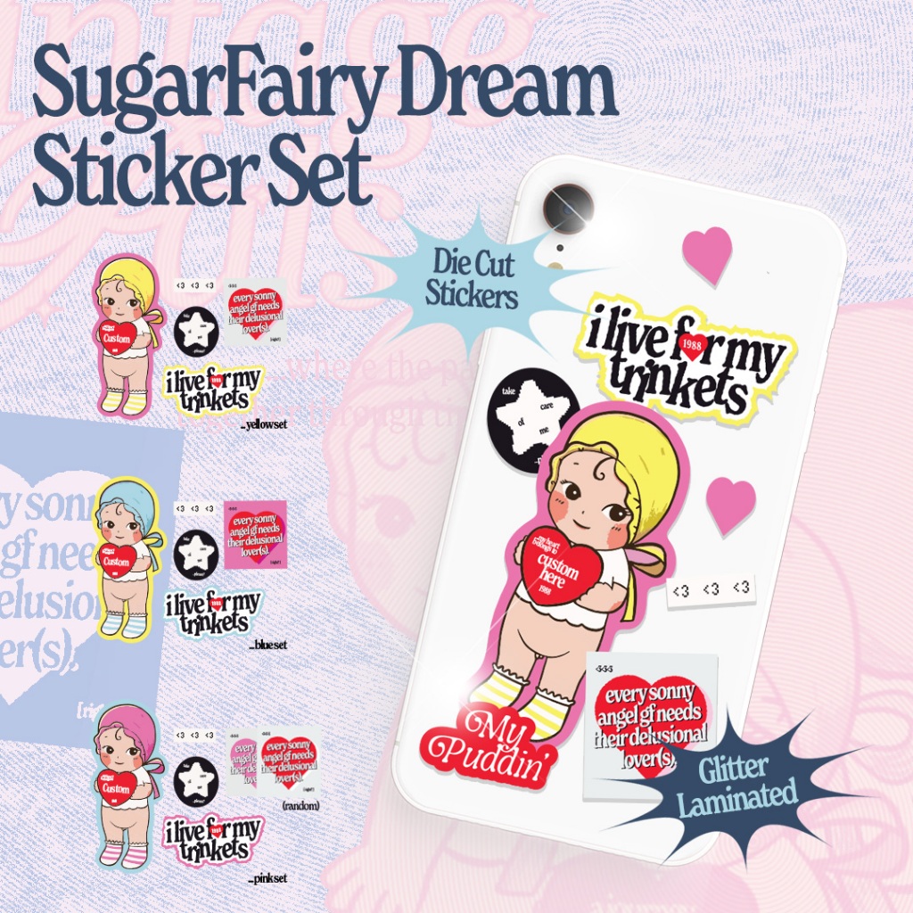 

Ready! SugarFairy Dream Sticker Set by Vintagepals