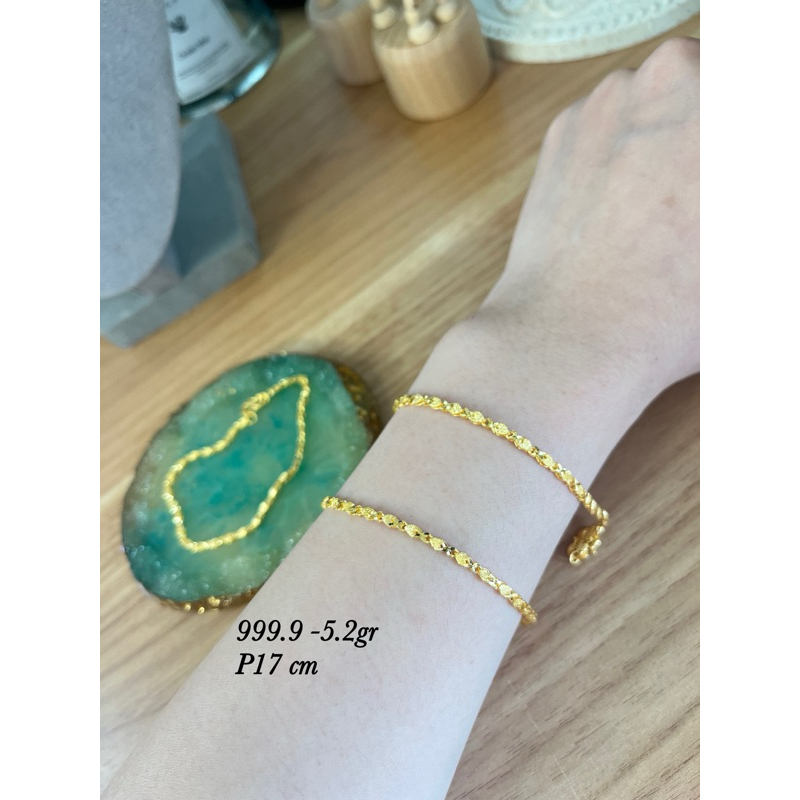 Gelang rantai ukir hongkong gold