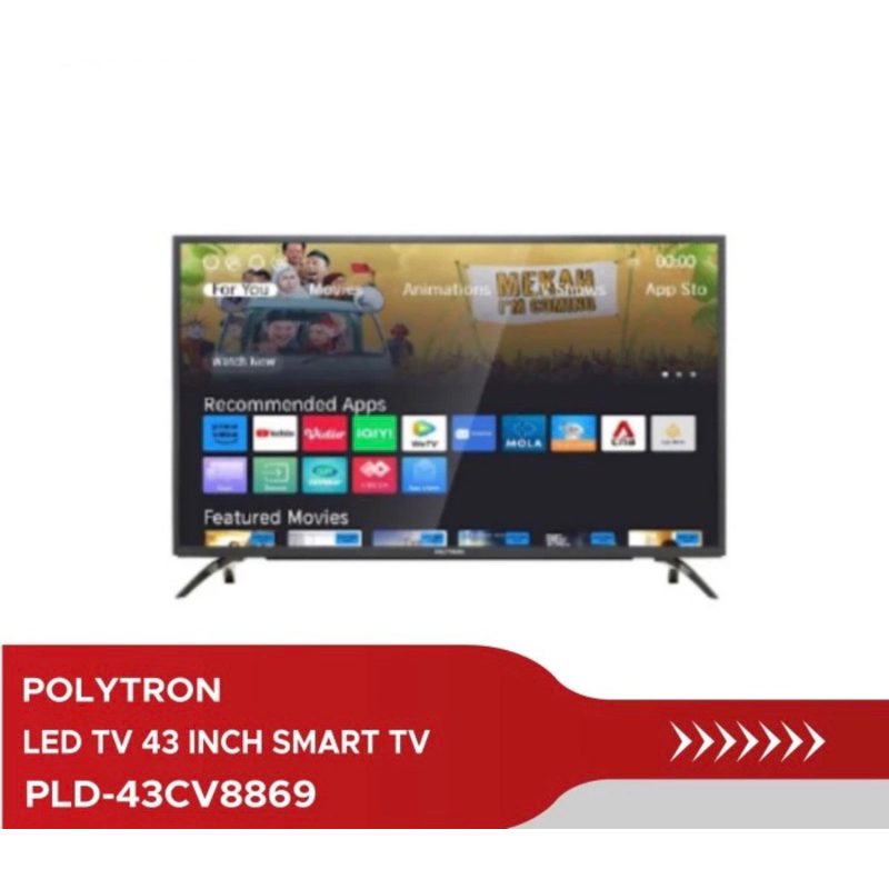 Led Polytron 43 inch Smart Digital TV PLD 43CV8869