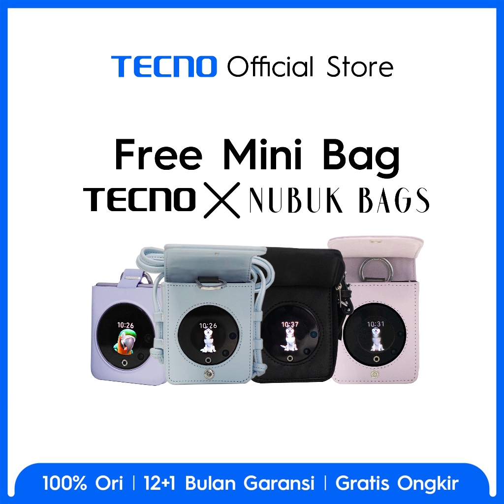 TECNO PHANTOM V Flip 5G - 8+8GB*+256GB, 64MP Ultra-clear Cam, 120Hz Screen, 4000mAh+45W Flash Charging, NFC, The Planet Cover Screen, 32MP Dual-flash Selfie, Android 13, Garansi 12+1 Bulan-1