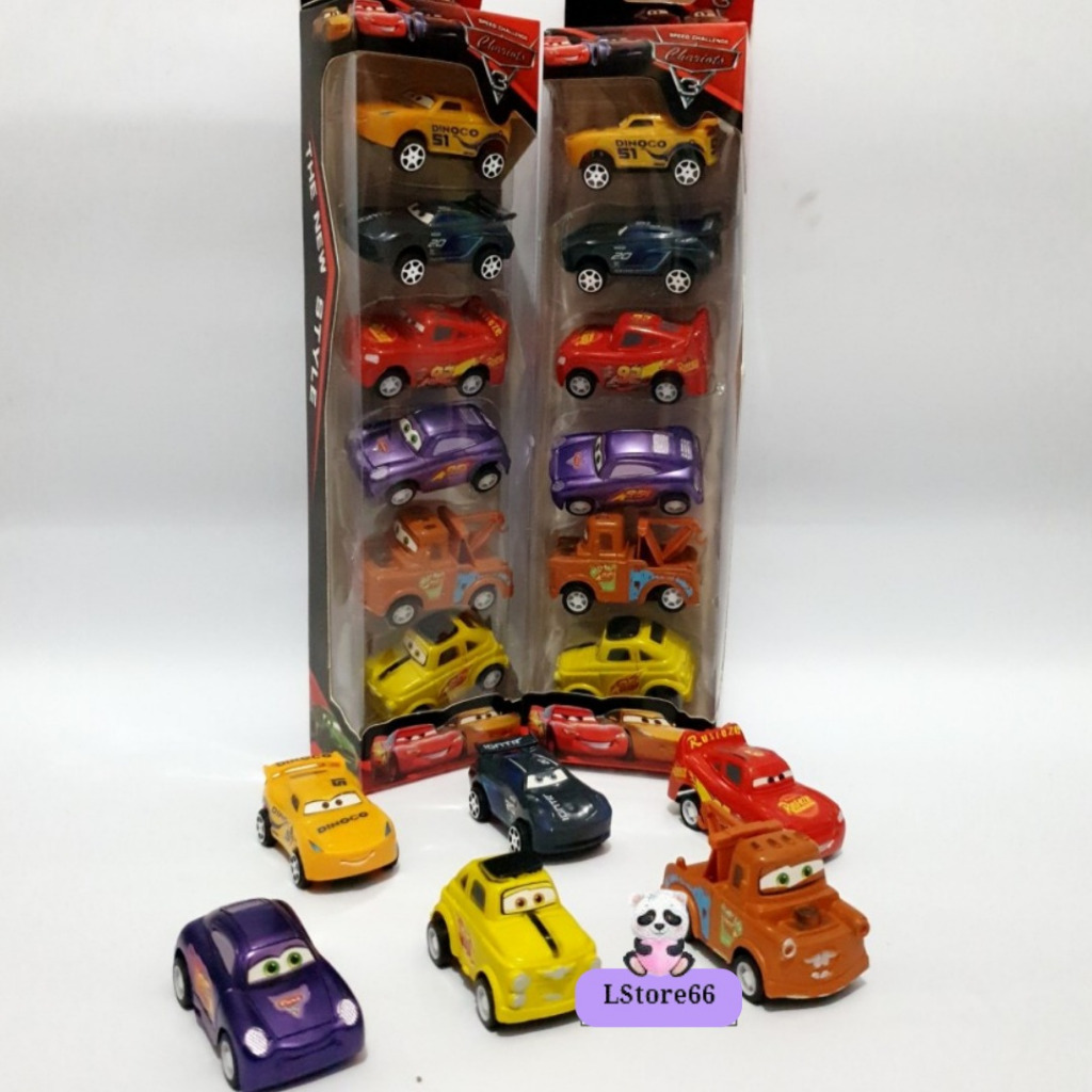 Laris.store - Mobil Cars 6 pcs Pull Back/Mainan Cars IMPORT/Mainan Mobil Anak