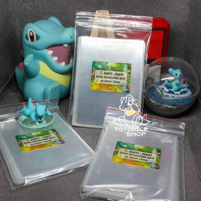 Baru Sleeve Bening / Plastik Bening Kartu Pokemon TCG Perfect Fit