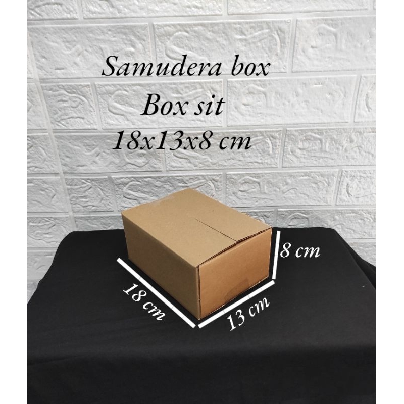 

kardus karton box uk. 18x13x8 cm ST singgle wall polos
