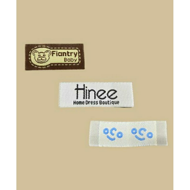 

Woven label/label rajut/label hijab/label baju/uk:2x6