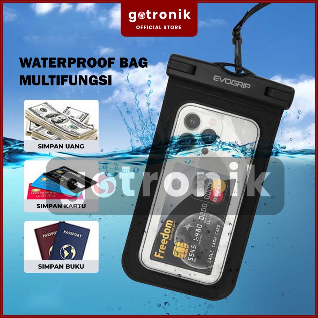kantong pelindung hp anti air casing handphone tas plastik holder motor Waterproof case bag hp