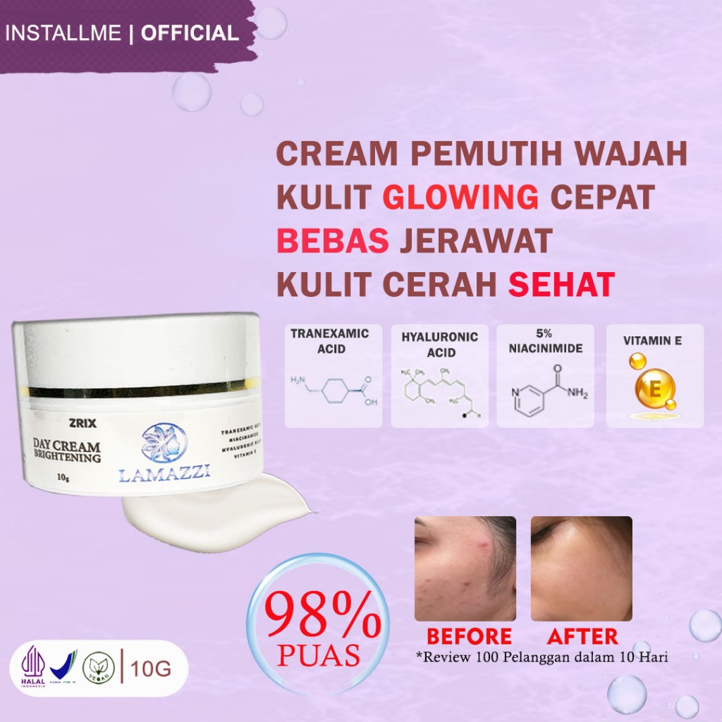 Whitening Cream Flek Hitam Day Cream Pemutih Wajah Glowing Cepat Whitening Cream Glowing Bpom Ampuh 