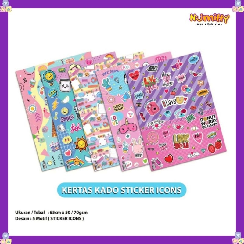 

[HARGA PERLEMBAR] KERTAS KADO BANYAK MOTIF